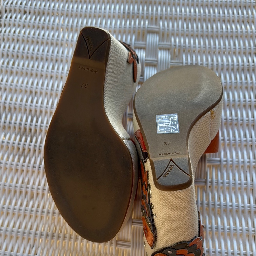 Prada Brown Leather Mules - Picture 8 of 8